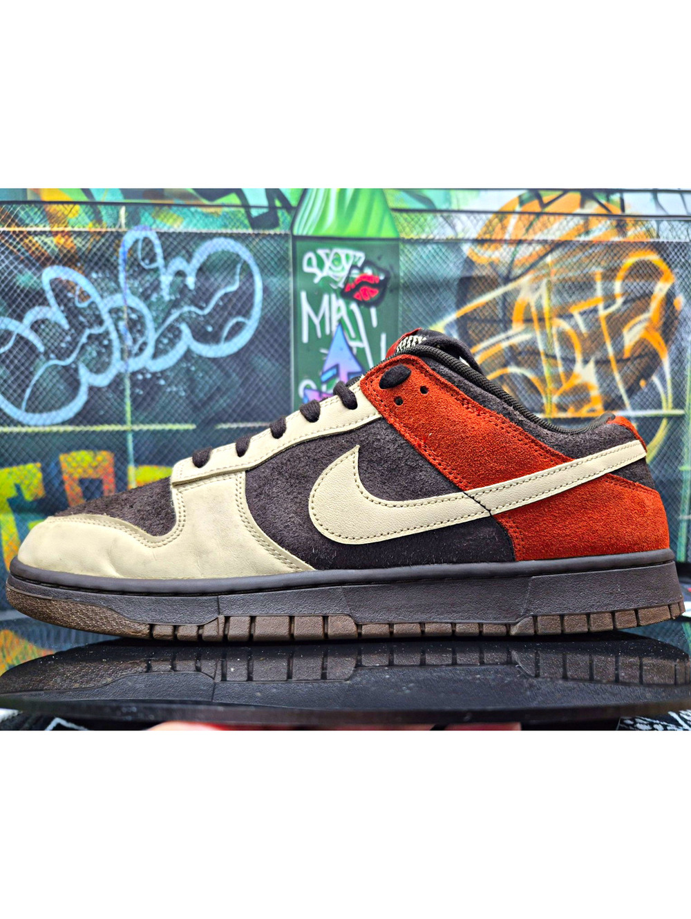 Nike Dunk Low Skateboarding Shoes Velvet Brown/Sanddrift Mens size 12M Clean 🔥